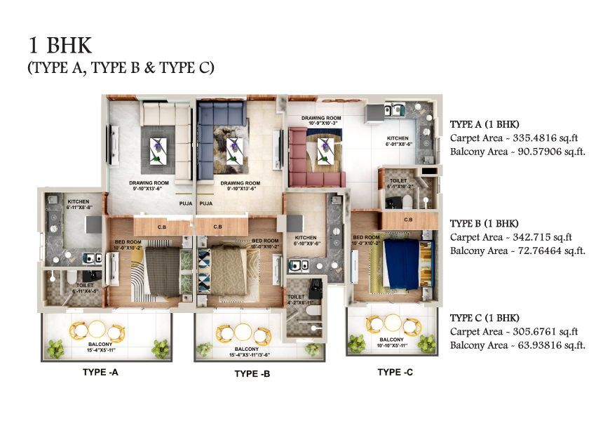 Amolik Park View, 1 BHK